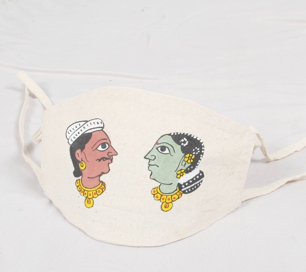 HAND PAINTED COTTON FACE MASK-WSFMHPFMCT23
