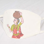 HAND PAINTED COTTON FACE MASK-WSFMHPFMCT27